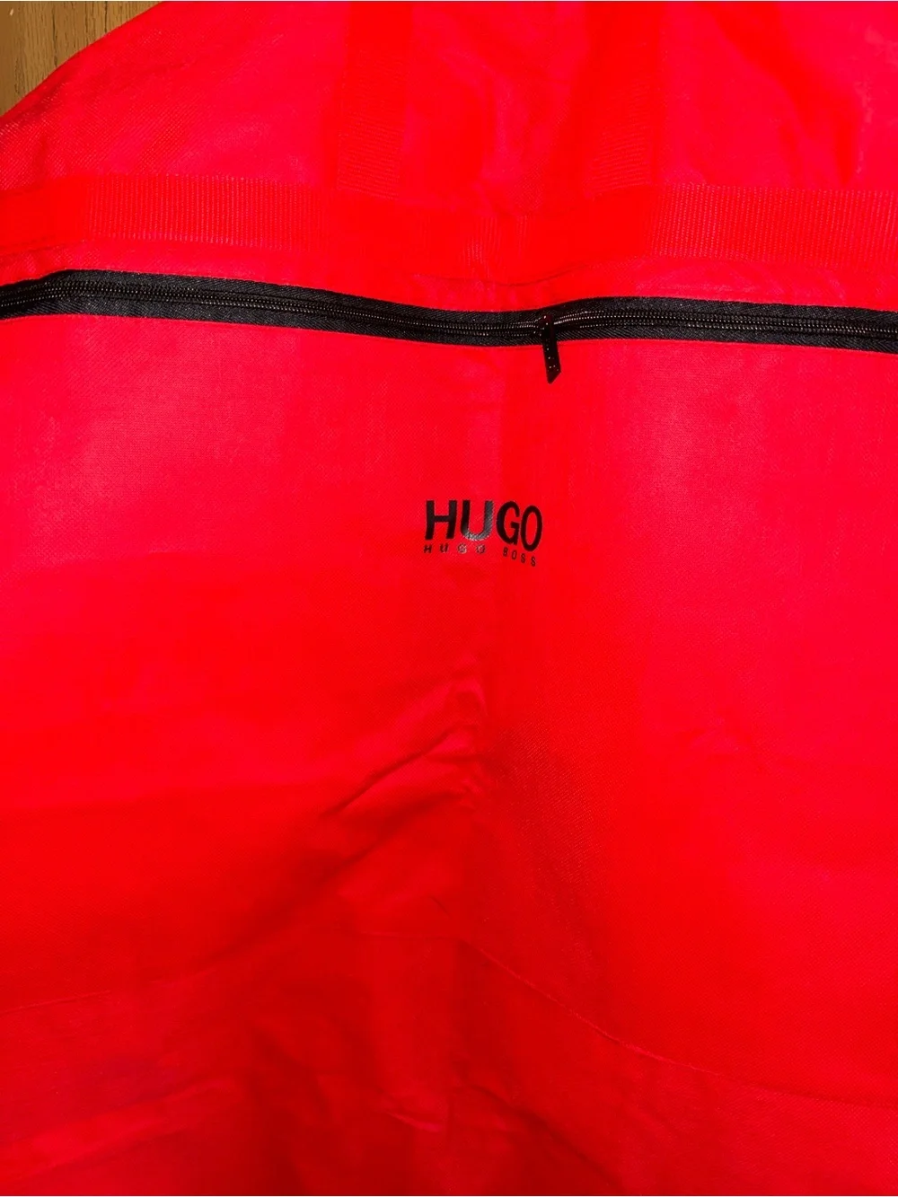 HUGO Red Suit Garment Bag with Black Trim A15